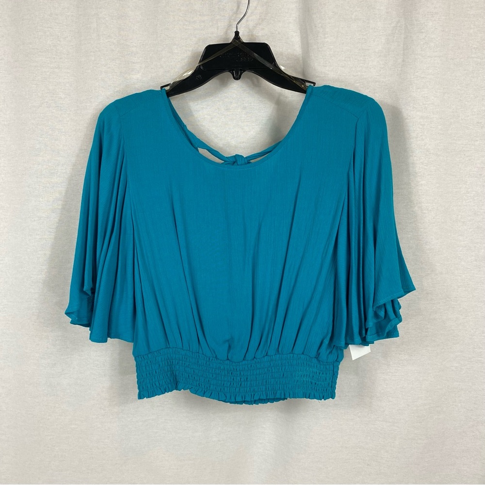 Teal Flowy Blouse